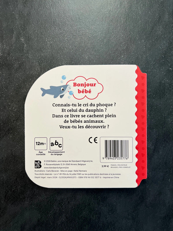 Livre cartonné - les animaux marins