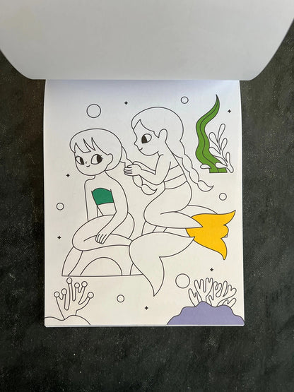 Bloc à colorier - mon amie la sirène