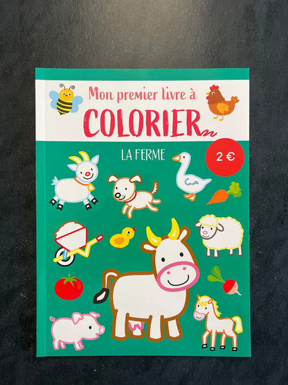 Mon premier livre à colorier - la ferme