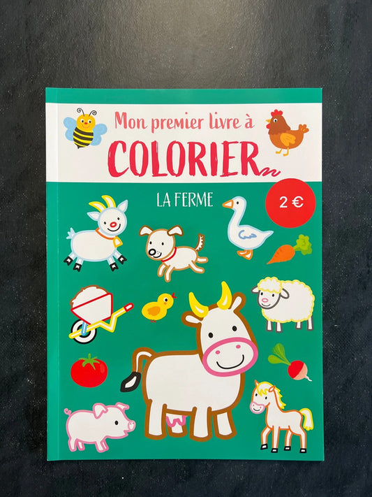 Mon premier livre à colorier - la ferme
