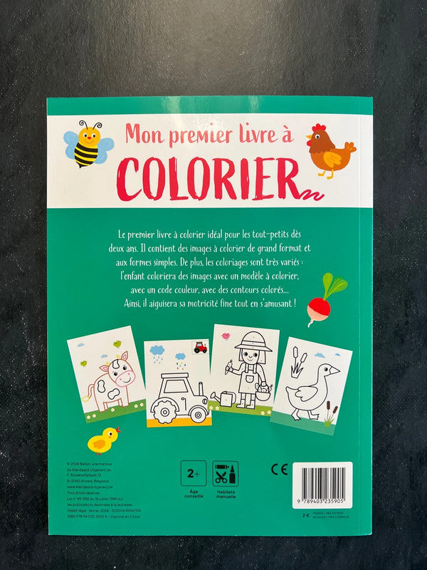 Mon premier livre à colorier - la ferme