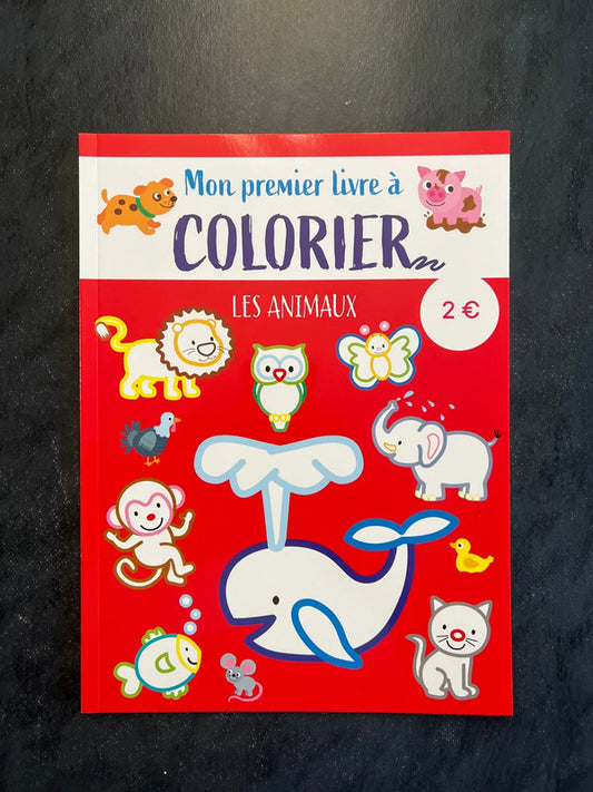 Mon premier livre à colorier - les animaux
