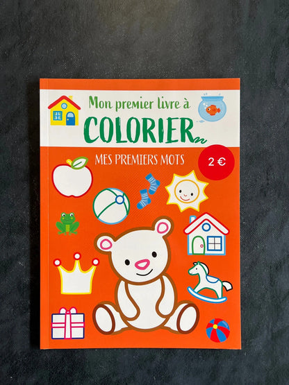 Mon premier livre à colorier - mes premiers mots