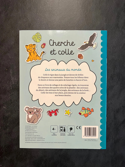 Cherche et colle - les animaux du monde