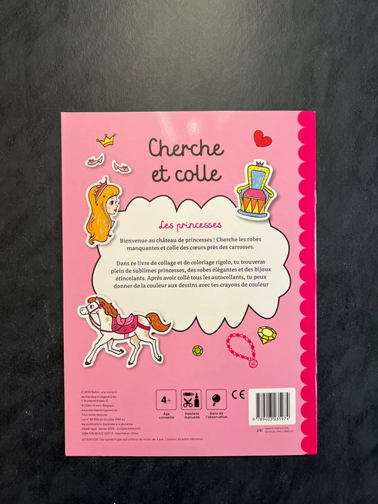 Cherche et colle - les princesses