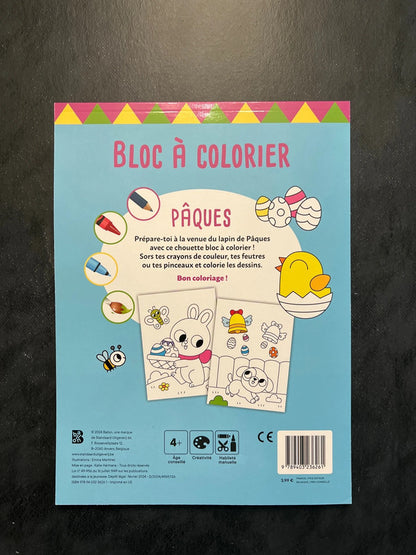 Bloc à colorier - Pâques