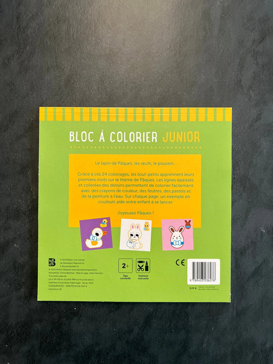 Bloc à colorier junior - dès 2 ans