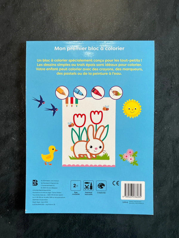 Mon bloc à colorier - le printemps