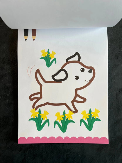 Mon bloc à colorier - le printemps