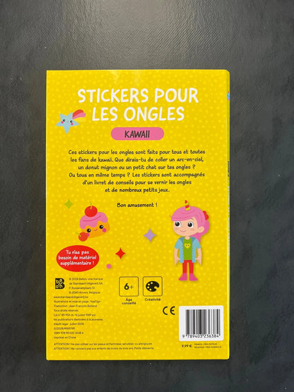 Stickers pour les ongles - kawaii