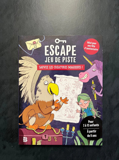Livre jeu de piste - sauvez les créatures magiques