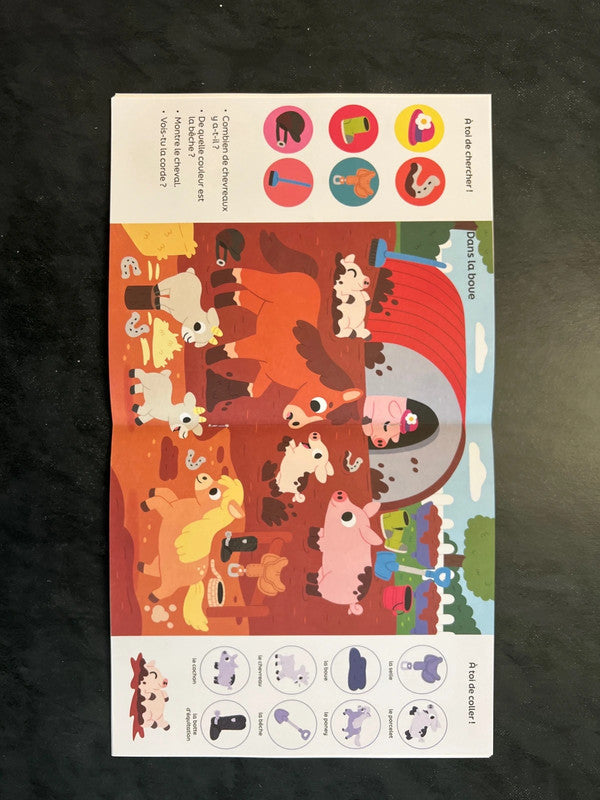 101 choses à trouver et à coller - les animaux familiers