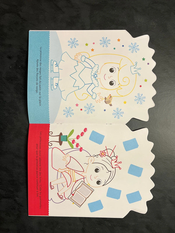 Coller et colorier - bonjour, petite princesse !