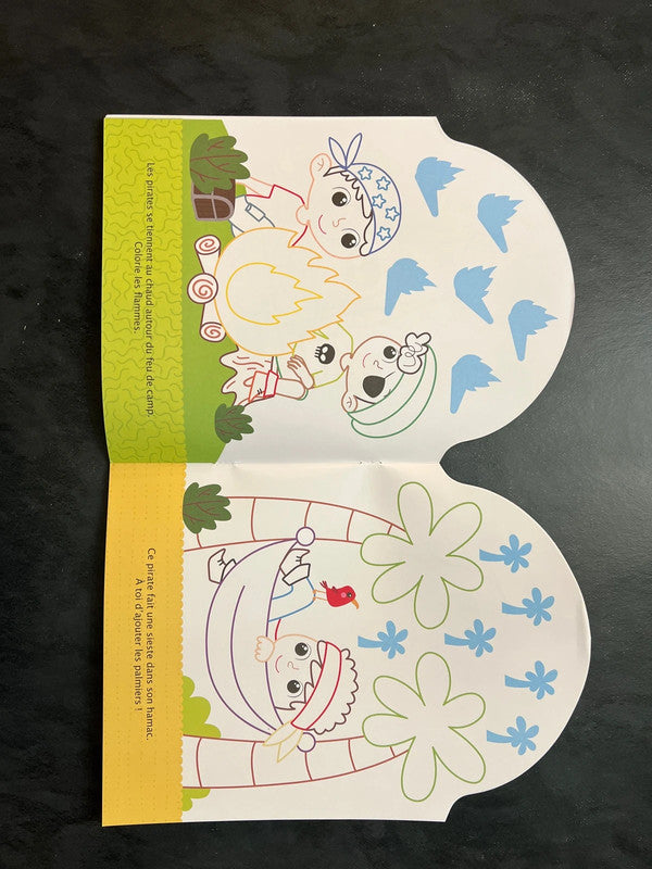 Coller et colorier - bonjour, petit pirate !