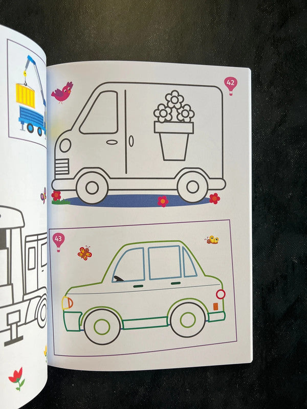 100 coloriages - les transports