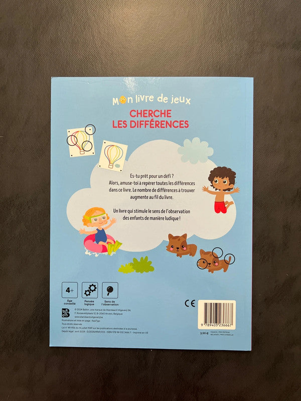 Mon livre de jeux - cherche les différences