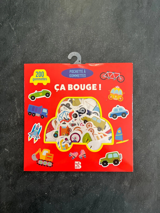 Pochette à gommettes - ça bouge !