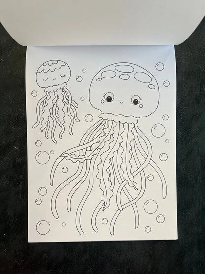 Bloc à colorier - sous l’océan