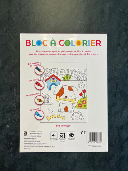 Bloc à colorier - adorables animaux