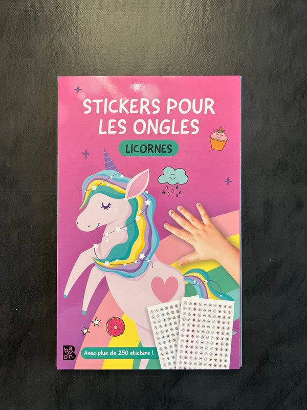 Stickers pour les ongles - licornes