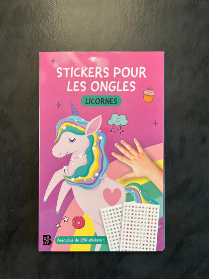 Stickers pour les ongles - licornes