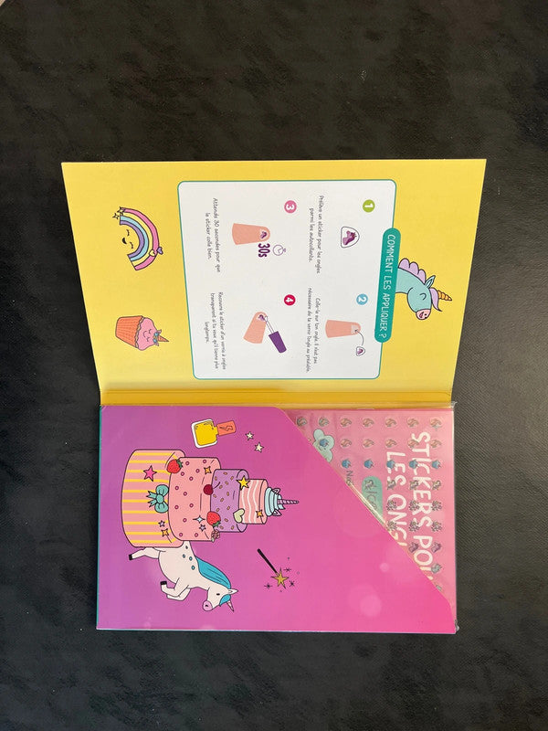 Stickers pour les ongles - licornes