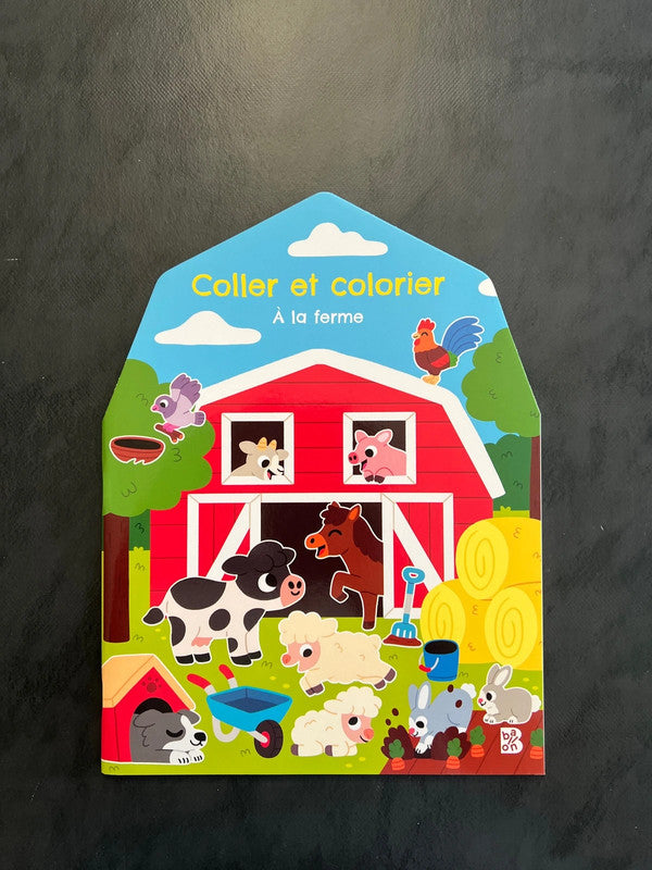 Coller et colorier - à la ferme