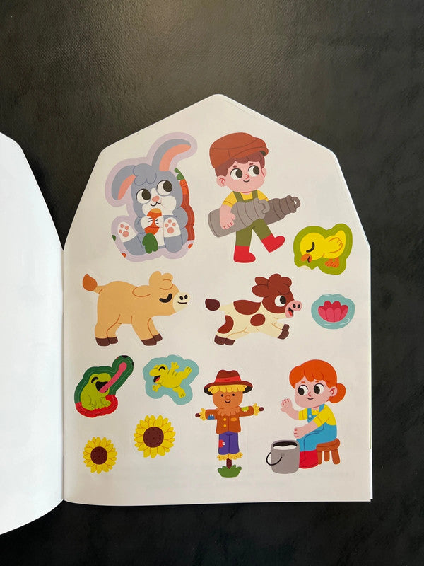 Coller et colorier - à la ferme