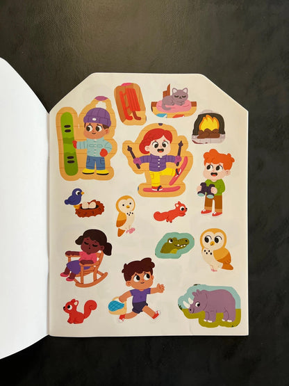 Coller et colorier - la maison de vacances