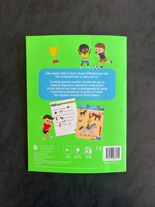 Mon livre de jeux - Hugo fait du sport !