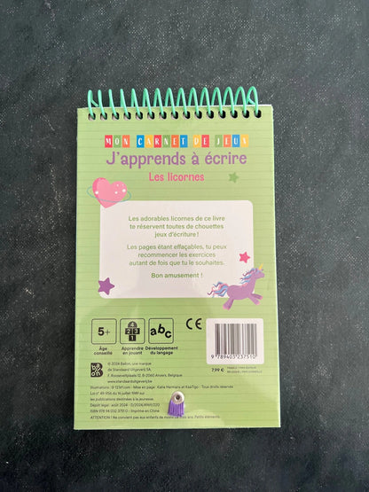 Mon carnet de jeux - j’apprends à compter