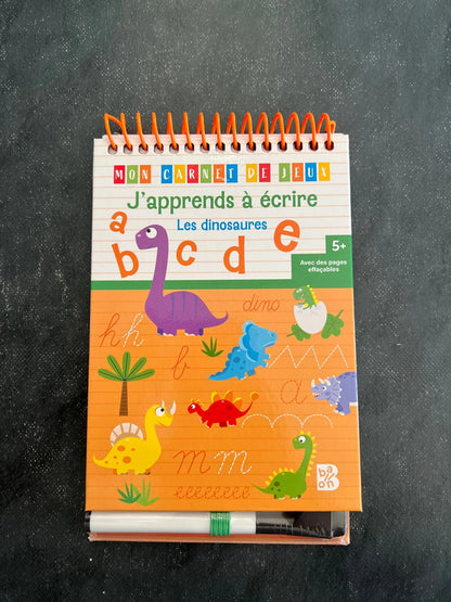 Mon carnet de jeux - j’apprends à écrire