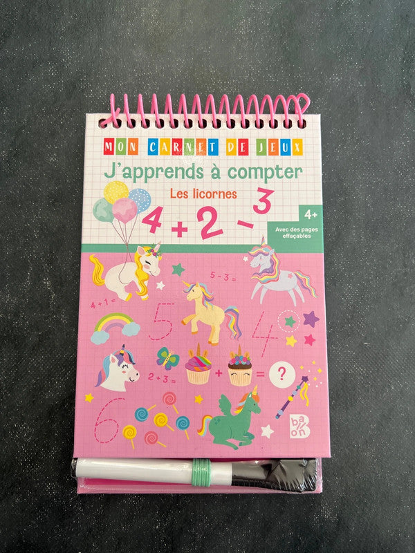 Mon carnet de jeux - j’apprends à compter