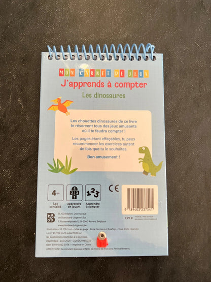 Mon carnet de jeux - j’apprends à compter
