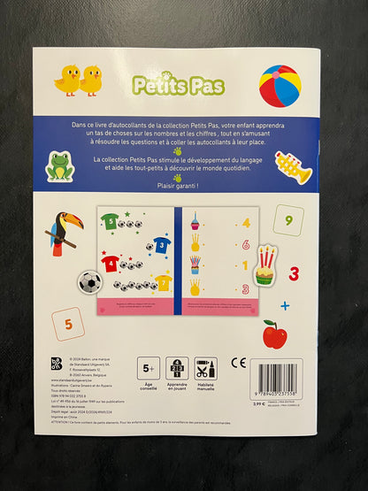 Livre d'autocollants - je compte