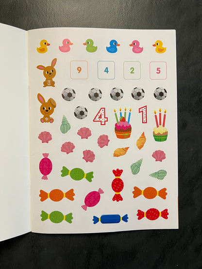 Livre d'autocollants - je compte