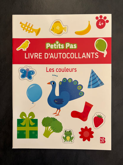 Livre d'autocollants - les couleurs