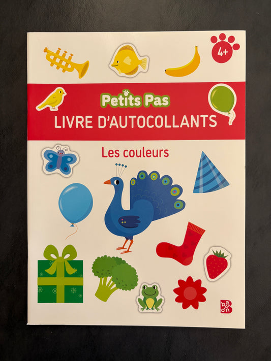 Livre d'autocollants - les couleurs