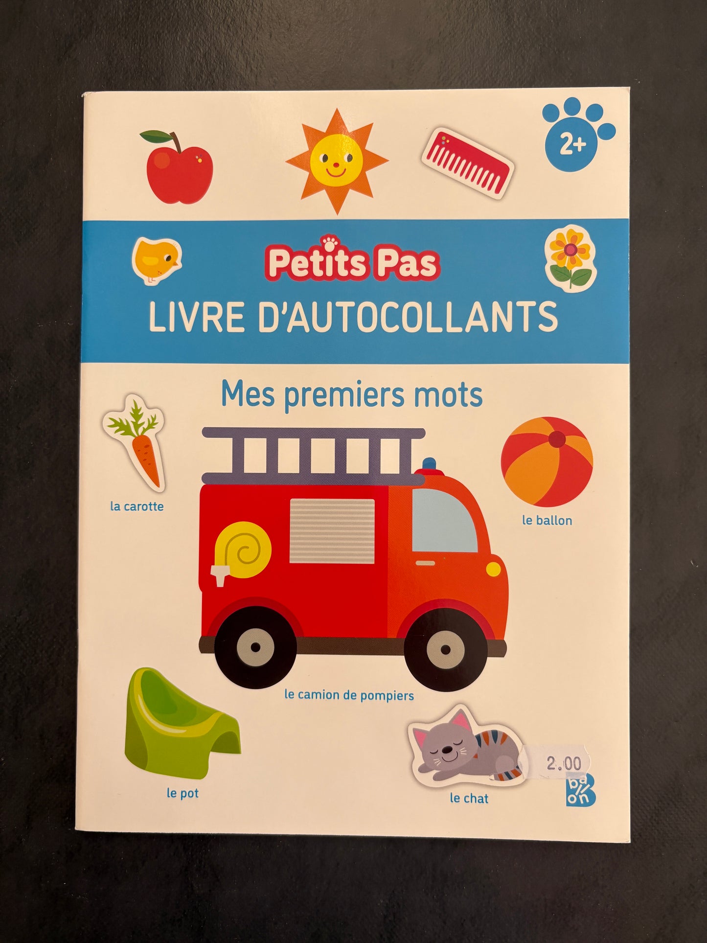 Livre d'autocollants - mes premiers mots