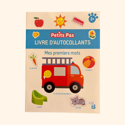 Mes premiers mots - Livre d'autocollants pour découvrir le vocabulaire (3-5 ans)