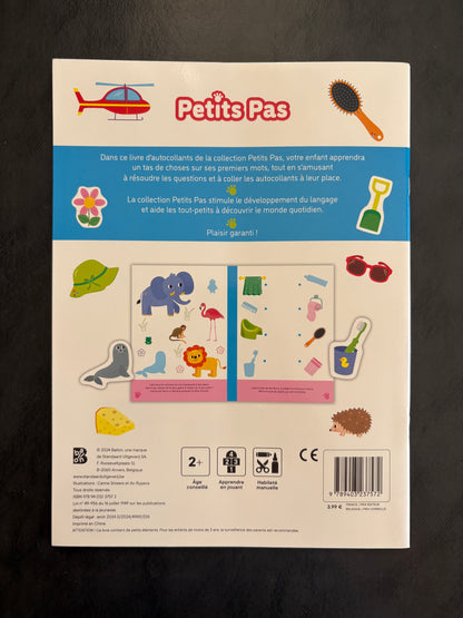 Livre d'autocollants - mes premiers mots