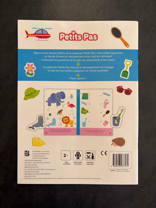 Livre d'autocollants - mes premiers mots