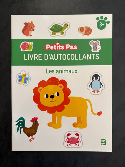 Livre d'autocollants - les animaux