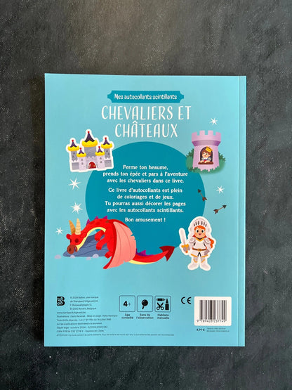 Mes autocollants scintillants - chevaliers et châteaux