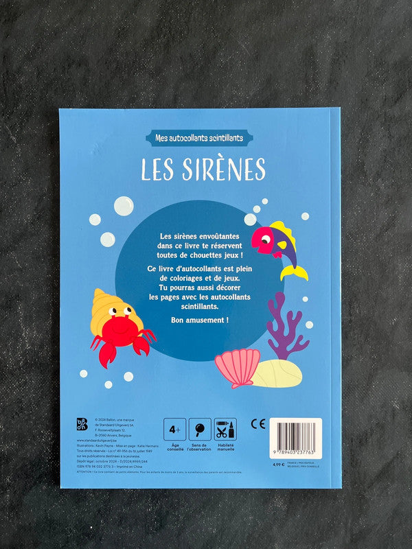 Mes autocollants scintillants - les sirènes