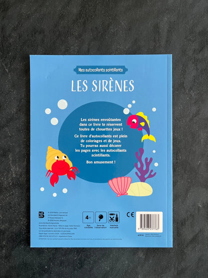 Mes autocollants scintillants - les sirènes