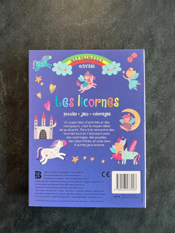 Mes premières activités - les licornes