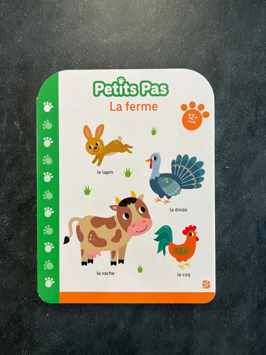 Livre cartonné - la ferme - 12 mois +