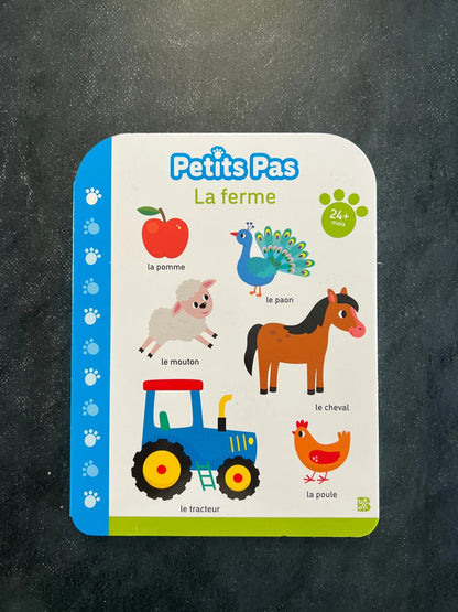 Livre cartonné - la ferme - 24 mois +