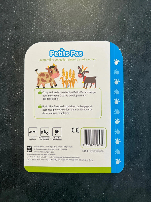 Livre cartonné - la ferme - 24 mois +